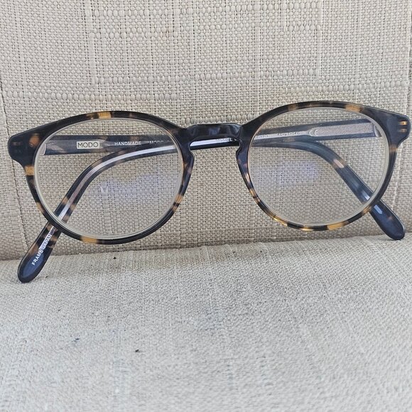 MODO Ladies Eyeglasses Frame Brown Handmade Glasses Eye Wear Made in Japan - Picture 1 of 12